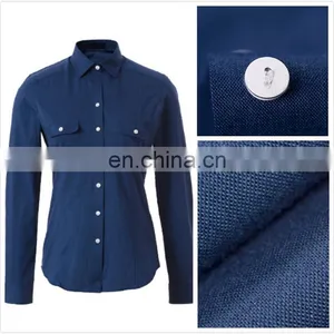 2016 Fashion Design Navy Women Blouse for Office Ladies Shirt thumbnail-3