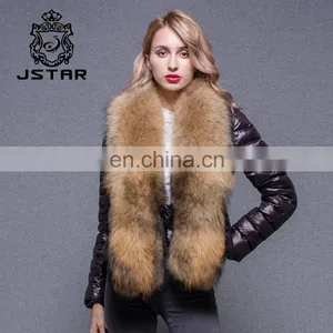 Super Quality Customize Down Womens Coats American Europen Style Coat Raccoon Fur Collardown Jacket For Winters thumbnail-2