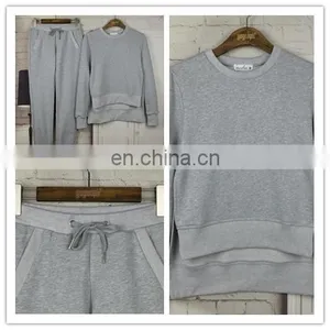 Hotsale Woman Clothing Casual Tracksuit Womens Tracksuits Crewneck Sweatshirt 2Pcs Split Sportswear Set thumbnail-1