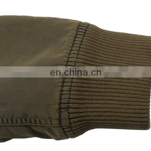Unisex Nylon Washed Bomber Jacket,custom Wholesale Bomber Jacket thumbnail-6