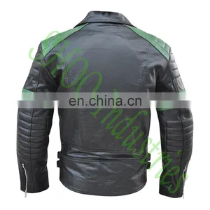 Leather Motorbike Jacket , Shoo Industries thumbnail-2