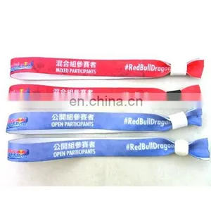 Wholesale Heat Transfer Polyester Customized Fabric Wristbands thumbnail-6