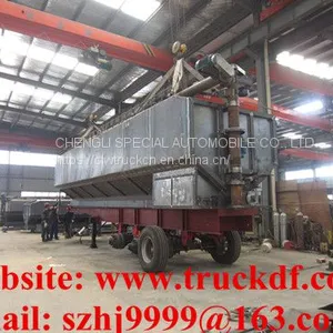 2018s High Quality and Competitive Price 3 Axles LHD CLW Brand Electronic Discharging Feed Tank Trailer for Sale thumbnail-1