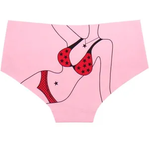 Yun Meng Ni Sexy Underwear Women Lady Body Printing Hipister Shorts Seamless Mature Panties thumbnail-4