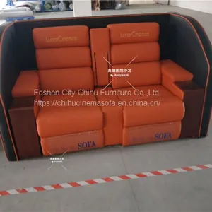 Newly Design Home Theater Sofa,genuine Leather Power Recliner Love Seat for Cinema Hall thumbnail-5
