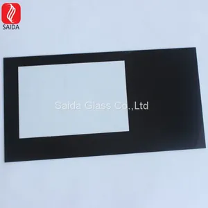 Customized 12.5 Inch Black Printed Protective Glass for LCD/LED Display thumbnail-2