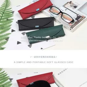 Simple Handcrafted Glasses Case; Vintage and Artistic Striated Eyewear Case thumbnail-4