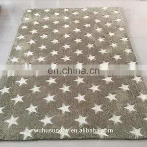 Modern Machine Knitted Rug With Polyester Pile thumbnail-2
