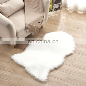 Factory Custom Luxury and Soft White Fur Rugs Faux Carpets for Room thumbnail-5