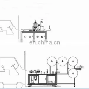 Automatic 1+1 7 Servo Non-woven Fabric High Speed Flat Mask Making Machine Mask Production Line (1 Mask Body+1 Earloop) thumbnail-4