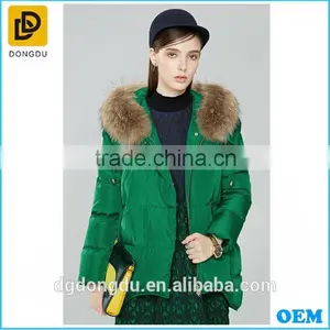 High End Elegant Green Winter Coat for Ladies thumbnail-1