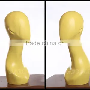 Yellow Head Mannequin Abstract Female Head Mannequin Display Hat Model H1075 thumbnail-5