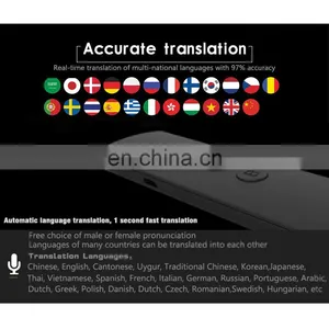 Hot Selling Smart Mini Portable Language T6 AI Translator Device BT Wireless Portable Voice Translator for International Trade thumbnail-5