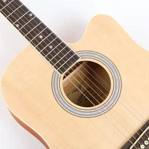 Acoustic Guitar 41 Inch Dreadnought Wholesale HS-4140 Caravan Music Basswood Guitar Export thumbnail-3