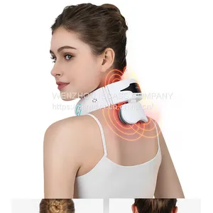 2020 Hot Selling Best Rechargeable Wireless Electric Pain Relief Neck Massager thumbnail-3