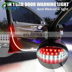 Led Car Door Light Strip 120cm Strobe Warning Streamer Welcome Lamp Waterproof Auto Decorative Ambient Atmosphere Lights 12v New thumbnail-1