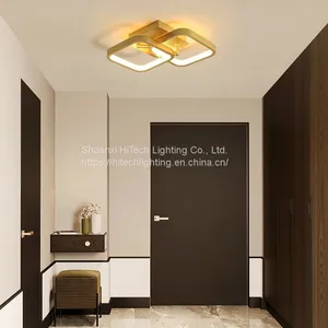 Golden Acrylic Aluminum Aisle Ceiling Lamp For Cloakroom Corridor Balcony Foyer Lighting Thin Lights Home Lustering Luminaire thumbnail-4