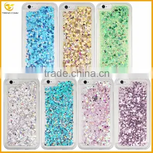 New Arrival Glitter Love Sequins Quicksand Tpu Cover Case for Iphone 6 thumbnail-4
