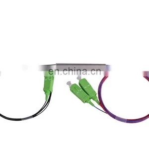 Outdoor Single Mode Low Back Reflection Mini 1X4 Bare Fiber Optic Plc Splitter Without Connector thumbnail-1
