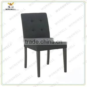 WorkWell Good Fabric Dining Room Chair With Rubber Wood Legs Kw-D4151 thumbnail-2
