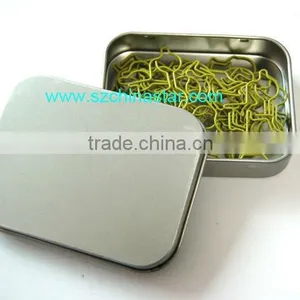 Beautiful Shapes Paper Clip in Square Shape Tin Box thumbnail-1