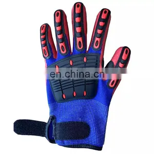 China Supplier Factory High Impact Safety Gloves CE EN388 4544EP Nitrile TPR Mechanic Gloves thumbnail-5
