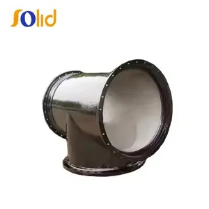 EN545,598 Ductile Iron Pipe Fitting FBE Coated DCI All Flanged Tee Pipe Fitting thumbnail-1