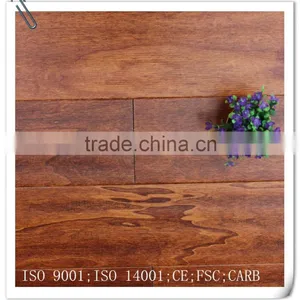 Handscraped Surface Poplar Multilayer Engineered Wood Flooring thumbnail-1