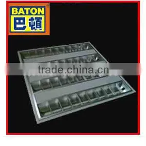 LED Louver Fitting, Recessed T8 Fluorescent Grille Light thumbnail-1