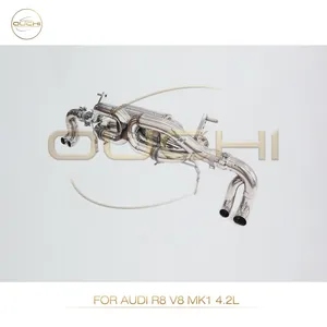 304 Stainless Steel Cat-Back Exhaust System for Audi A1/A6 A7 C8/ R8 V8 MK1 High Performance Exhaust Electronic Valve With Tips thumbnail-4