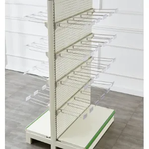 Heavy Duty Cold-Rolled Steel Rack Supermarket Shelf thumbnail-1