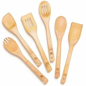 Bamboo Utensils for Sale,kitchen Cooking Spatula Set Wholesale thumbnail-2
