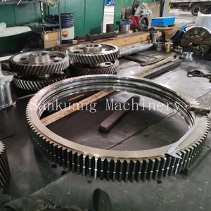 ZG42CrMo Rotary Kiln Girth Gear, Module 25, 3200mm Outer Diameter, Induction Hardened Teeth thumbnail-5