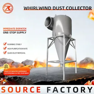 Factory Heavy Duty Cyclone Dust Collector High Efficiency Cyclone Separator For Mining Cement thumbnail-4