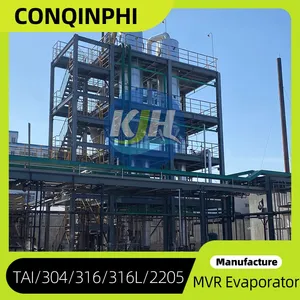 304 Stainless Steel Multi-effect Evaporator With PLC Control System thumbnail-5