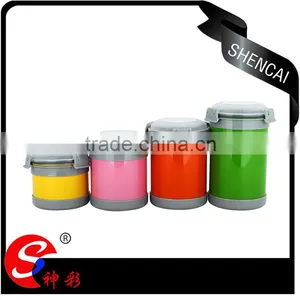 4pcs Stainless Steel Sealed Canister Set/ Tea Coffee Sugar Jar Canister/ Spice Storage Bottle thumbnail-1