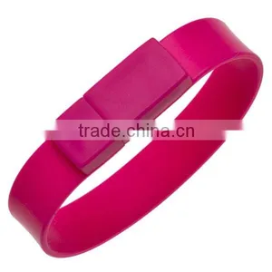 High Quality Silicone Usb Bracelet /Rubber Wristband Usb 8gb thumbnail-1