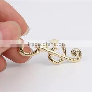 925 Silver Artificial Diamond Round Ring Pendant for Women Musical Notes Pendant thumbnail-5