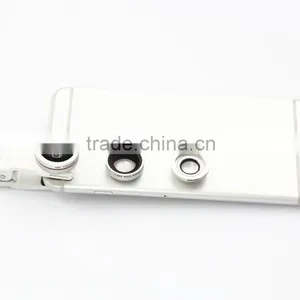 3 in 1 0.65x Wide Angle Universal Clip180 Degree Fisheye Lens for Iphone Mobile Phone thumbnail-5