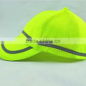 Custom 100% Polyester Mess Reflective Baseball Cap for Team or Working thumbnail-2