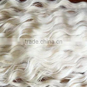 Human Hair Bulk Virgin Blond Remy Hair 613# Blonde Curly Hair Extensions thumbnail-1
