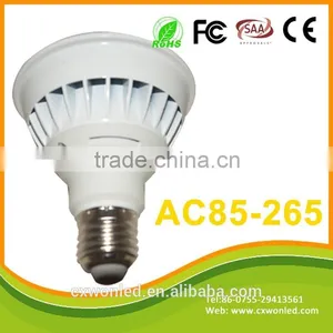 CE Standard Commercial Lighting Ra80 AC85-265V Short Neck 12W LED E27 Par30 thumbnail-2