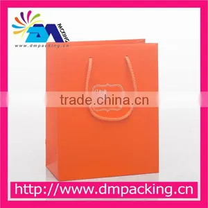 Kraft Orange Paper Bag With PP Cotton Rope thumbnail-3