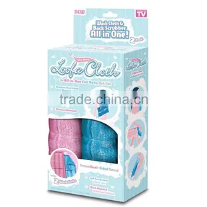 2pcs Wash Loofa Cloth Back Scrubber All in One / Women thumbnail-4