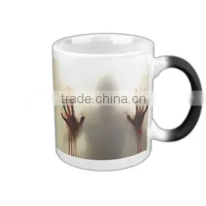 Custom Morphing Mugs the Walking Dead Coffee Tea Milk Hot Cold Heat Sensitive Color Changing Black and White 11 Oz Ceramic Mug thumbnail-6