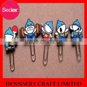 Smile Face PVC Bookmark and Airplane Shape Paper Clip thumbnail-2