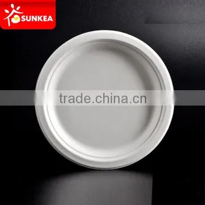 100% Sugarcane Fiber Biodegradable Disposable Plate Quality Choice thumbnail-3