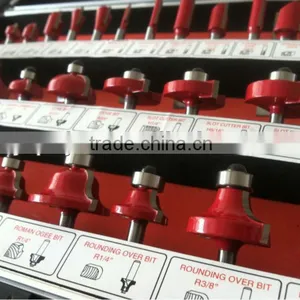 TC-035B Red Colour 6mm Shank 35PCS TCT Router Bit Set For Hand Hold Router Machine thumbnail-2