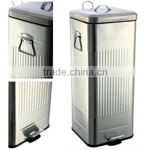 10 Years Professional Maunfacture Mteal Squared Recycling Outdoor Waste Bin thumbnail-2