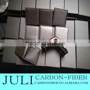 Carbon Fiber Hand Bag/ Wallet, Real Carbon Fiber Black Wallet, 100% All Carbon Fiber Money Wallet thumbnail-1